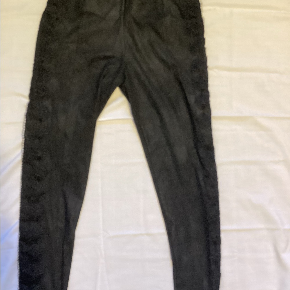 NYGARD Luxe Slims Legging Crop Size M (10 -12) Womens Black Wide Elastic Pull On